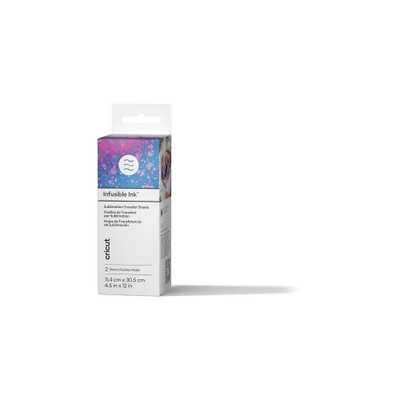 CRICUT INFUSIBLE INK TRANSFER SHEETS 2-PACK (WATERCOLOR SPLASH) - IDEAL SIZE FOR MUGPRESS (Espera 4 dias)