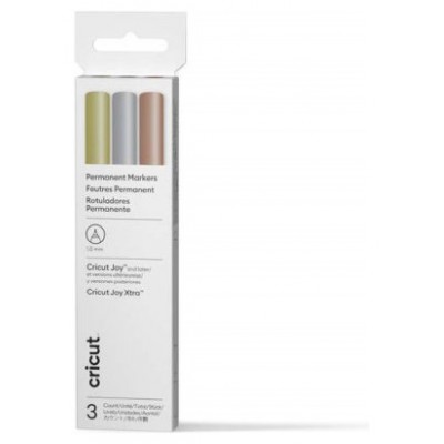 Cricut 2011934 marcador permanente Cobre, Oro, Plata 3 pieza(s) (Espera 4 dias)-SX3 Cricut 2011934 marcador permanente Cobre, Oro, Plata 3 pieza(s) (Espera 4 dias)