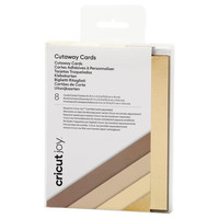 CRICUT CUT-AWAY CARDS NEUTRALS R20 (10,8 CM X 14 CM) 8-PACK (Espera 4 dias)