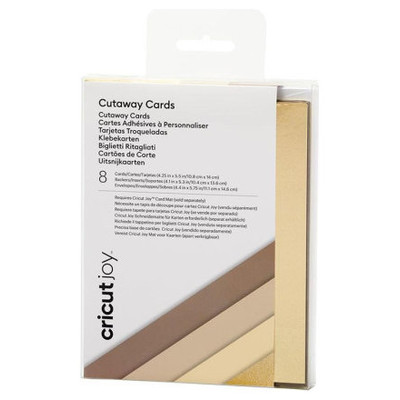 CRICUT CUT-AWAY CARDS NEUTRALS R20 (10,8 CM X 14 CM) 8-PACK (Espera 4 dias)