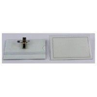 CAJA 50 FUNDAS IDENTIFICACION PVC RIGIDO APAISADO 55X87MM CON PINZA+IMPERDIBLE IBERPLAS 2076PI50 (Espera 4 dias)