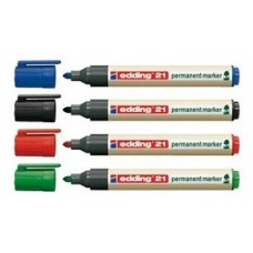 MARCADOR PERMANENTE EDDING ECOLINE 21 COLOR AZUL EDDING 21-003 (MIN10) (Espera 4 dias)
