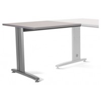 ALA PARA MESA DE OFICINA SERIE METAL 100X60 GRIS / GRIS ROCADA 2102AC02 (Espera 4 dias)