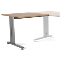 ALA PARA MESA DE OFICINA SERIE METAL 100X60 GRIS / ROBLE ROCADA 2102AC08 (Espera 4 dias)