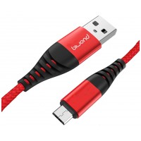 Cable Anti Rotura Micro USB a USB 2.0 Rojo Biwond (Espera 2 dias)