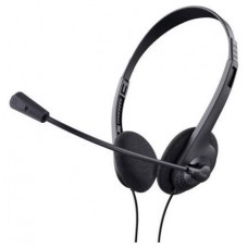 AURICULAR TRUST CON MICROFONO BASIC CHAT PC 3.5 NEGRO