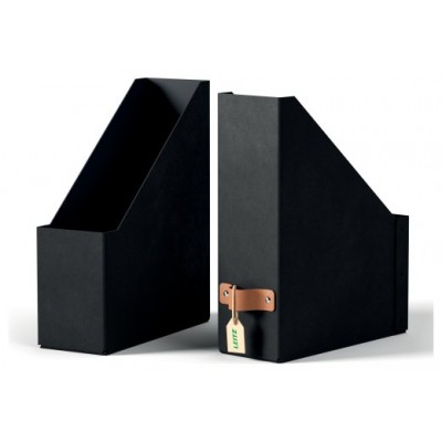PACK 2 REVISTEROS DE CART&Oacute;N COLOR NEGRO LEITZ 24710095 (Espera 4 dias)