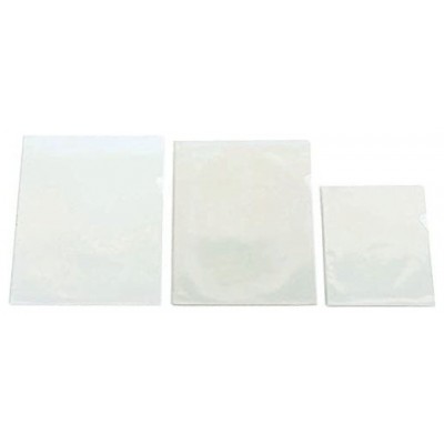CAJA 50 DOSSIER FORMATO FOLIO  "L" C/UÑERO PVC CRISTAL 150 MICRAS IBERPLAS 24950 (Espera 4 dias)