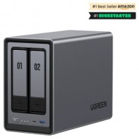 Ugreen NASync DXP2800 NAS System 2-Bay Compacto Intel&reg; N N100 8 GB DDR5 0 TB UGOS Pro Negro (Espera 4 dias)
