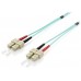 CABLE FIBRA OPTICA OM3 DUPLEX LIBRE HALOGENOS SC/SC