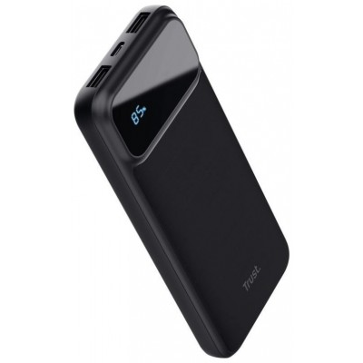 POWER BANK AVALA 10000mAh 2xUSB-C + USB-A NEGRO TRUST (Espera 4 dias)
