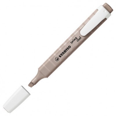MARCADOR FLUORESCENTE SWING COOL NATURE TRAZO 1/4MM. GRIS CALIDO STABILO 275/193 (Espera 4 dias)