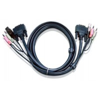 ATEN CABLE KVM DVI-I SINGLE LINK USB DE 3 M (2L-7D03UI) COMPATIBLE CON CONSOLA (CL6708MW) (Espera 4 dias)