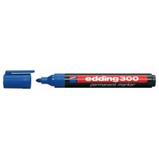 MARCADOR PERMANENTE PUNTA REDONDA 1.5-3MM 300 AZUL EDDING 300-03 (MIN10) (Espera 4 dias)