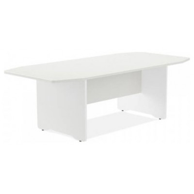 MESA DE REUNIONES 220X100X72CM. COLOR: PATA BLANCA / TABLERO BLANCO ROCADA 3003AW04V24 (Espera 4 dias)