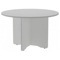 MESA DE REUNIONES REDONDA 120CM DE DIAMETRO. ALTURA 72CM. COLOR: PATA ALUMINIO / TABLERO GRIS ROCADA 3006AN02V24 (Espera 4 dias)