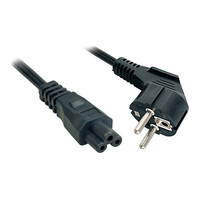 Lindy 2m, CEE 7/7 - IEC 320 C5 Negro CEE7/7 C5 acoplador (Espera 4 dias)-3SX Lindy 2m, CEE 7/7 - IEC 320 C5 Negro CEE7/7 C5 acoplador (Espera 4 dias)