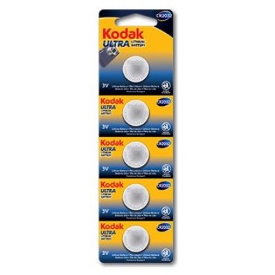 PILAS CR2032 KODAK BOTON LITIO 3.Volt PACK 5ud