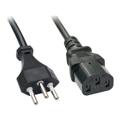 Lindy 30425 cable de transmisi&oacute;n Negro 0,7 m C13 acoplador (Espera 4 dias)