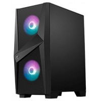 MSI MAG FORGE M100R carcasa de ordenador Midi Tower Negro, Transparente (Espera 4 dias)