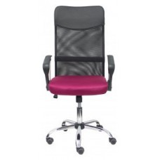 PIQUERAS Y CRESPO FOROL Silla Gontar respaldo malla negro asiento granate