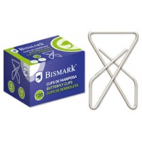 CAJA 12 CLIPS NIQUELADOS DE MARIPOSA Nº 20 BISMARK 321357 (Espera 4 dias)