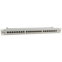PATCH PANEL 24 PUERTOS CATEGORIA 6A APANTALLADO COLOR