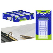 BLISTER 224 UNIDADES ARANDELAS DE REFUERZO ADHESIVAS TRANSPARENTES 13mm BISMARK 327333 (Espera 4 dias)