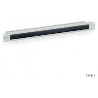 PANEL PASACABLES CON CEPILLO EQUIP 1U CON BARRA
