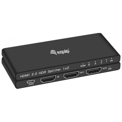 SPLITTER HDMI 2.0 ULTRASLIM 2 PUERTOS EQUIP