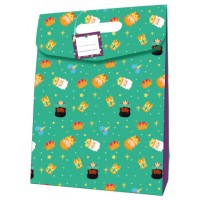 BOLSA CARTON CIERRE ADHESIVO REYES MAGOS (338X41 CM) COLORES SURTIDOS BISMARK 332880 (Espera 4 dias)