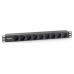 REGLETA ALIMENTACION RACK 19" 1U 9 TOMAS