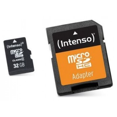 Intenso 3413480 Micro SD clase 10 32GB c/adapt