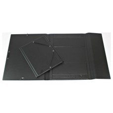 CARPETA FORMATO CUARTO GOMAS Y SOPALAS PVC NEGRA IBERPLAS 341CS00 (Espera 4 dias)