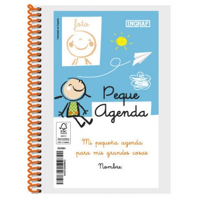 AGENDA ESCOLAR 2022-2023 PEQUE 8º DIA PAGINA TAPA PERSONALIZABLE INGRAF 350984 (Espera 4 dias)