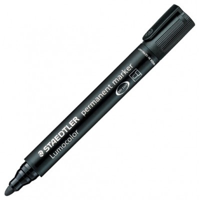 MARCADOR PERMANENTE LUMOCOLOR 352 TRAZO 2MM. NEGRO STAEDTLER 352-9 (MIN10) (Espera 4 dias)