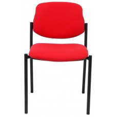 PIQUERAS Y CRESPO NOWY STYL Silla fija Styl bali rojo chasis negro