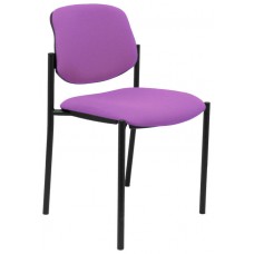 PIQUERAS Y CRESPO NOWY STYL Silla fija Styl bali lila chasis negro