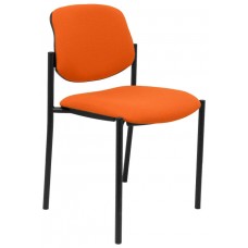 PIQUERAS Y CRESPO NOWY STYL Silla fija Styl bali naranja chasis negro