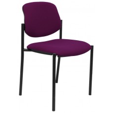 PIQUERAS Y CRESPO NOWY STYL Silla fija Styl bali morado chasis negro