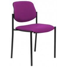 PIQUERAS Y CRESPO NOWY STYL Silla fija Styl similpiel morado chasis negro