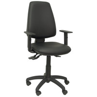 PIQUERAS Y CRESPO Silla Elche S similpiel negro brazos regulables