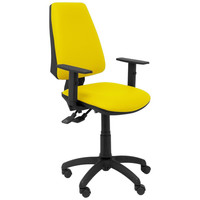 PIQUERAS Y CRESPO Silla Elche S similpiel amarillo brazos regulables-27SX PIQUERAS Y CRESPO Silla Elche S similpiel amarillo brazos regulables