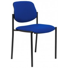 PIQUERAS Y CRESPO NOWY STYL Silla fija Styl similpiel azul chasis negro