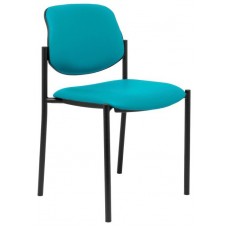 PIQUERAS Y CRESPO NOWY STYL Silla fija Styl similpiel verde chasis negro