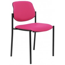 PIQUERAS Y CRESPO NOWY STYL Silla fija Styl similpiel rosa chasis negro