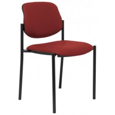 PIQUERAS Y CRESPO NOWY STYL Silla fija Styl similpiel granate chasis negro