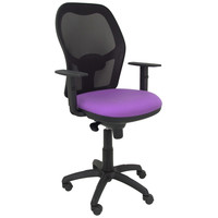 PIQUERAS Y CRESPO Silla Jorquera malla negra asiento bali lila-15SX PIQUERAS Y CRESPO Silla Jorquera malla negra asiento bali lila