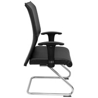 PIQUERAS Y CRESPO Sillon Albacete confidente patin similpiel negro-30,657SX PIQUERAS Y CRESPO Sillon Albacete confidente patin similpiel negro