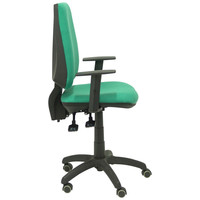 PIQUERAS Y CRESPO Silla Elche S bali verde esmeralda brazos regulables ruedas de parque